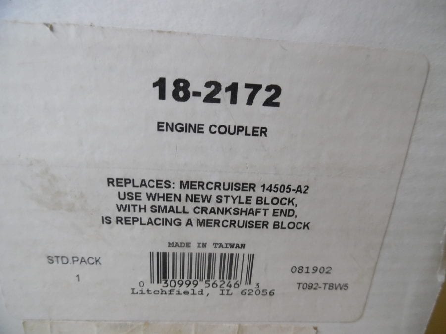 Sierra 18-2172 Engine Coupler Replaces Mercruiser 14505-A2 - Image 2