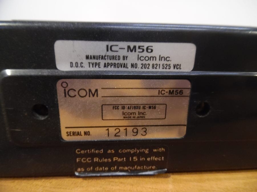 Icom IC-M56 Marine VHF Radio w/ Microphone - FULLY TESTED - Image 8
