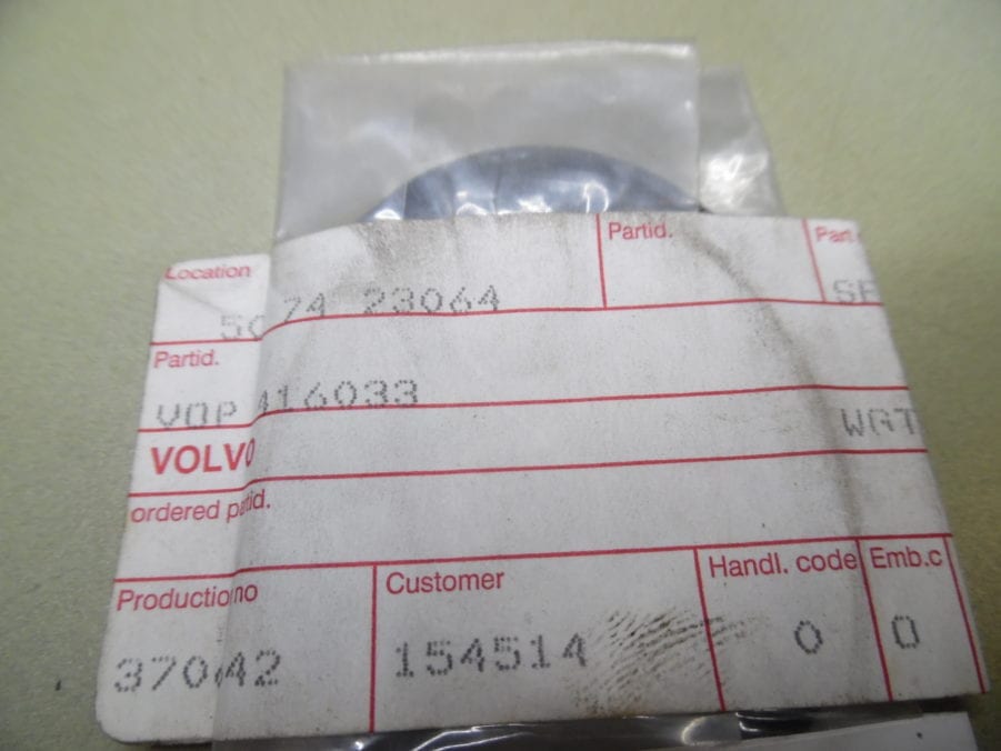 Genuine Volvo Penta 416033 OEM Thermostat Seal Sealing Ring gasket