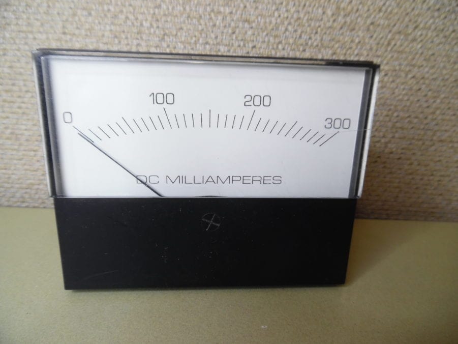 ModuTec DC MilliAmperes Panel Meter Gauge 0 to 300 Milli Amps