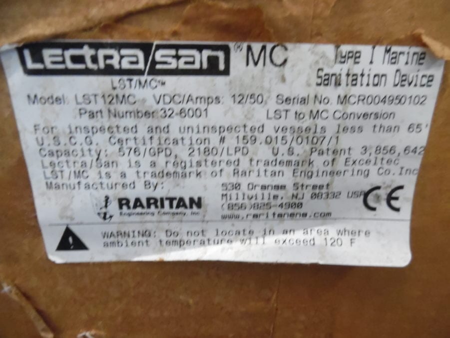 Raritan 32-6001 LST12MC Lectra/San MC Marine Sanitation Device 12V - Image 6