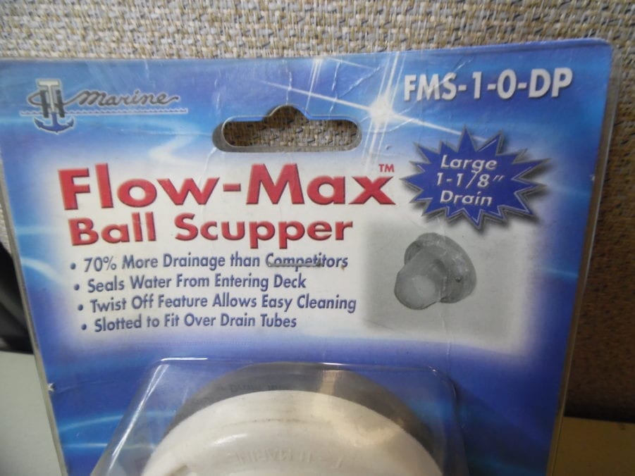 TH Marine FMS-1-0-DP FLOW-MAX Ball Scupper FMS-1-2 - Image 2