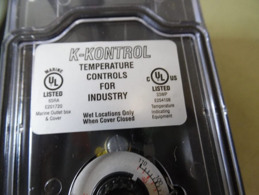 K-KONTROL KP16110 WEATHERPROOF LINE VOLTAGE THERMOSTAT - Image 2