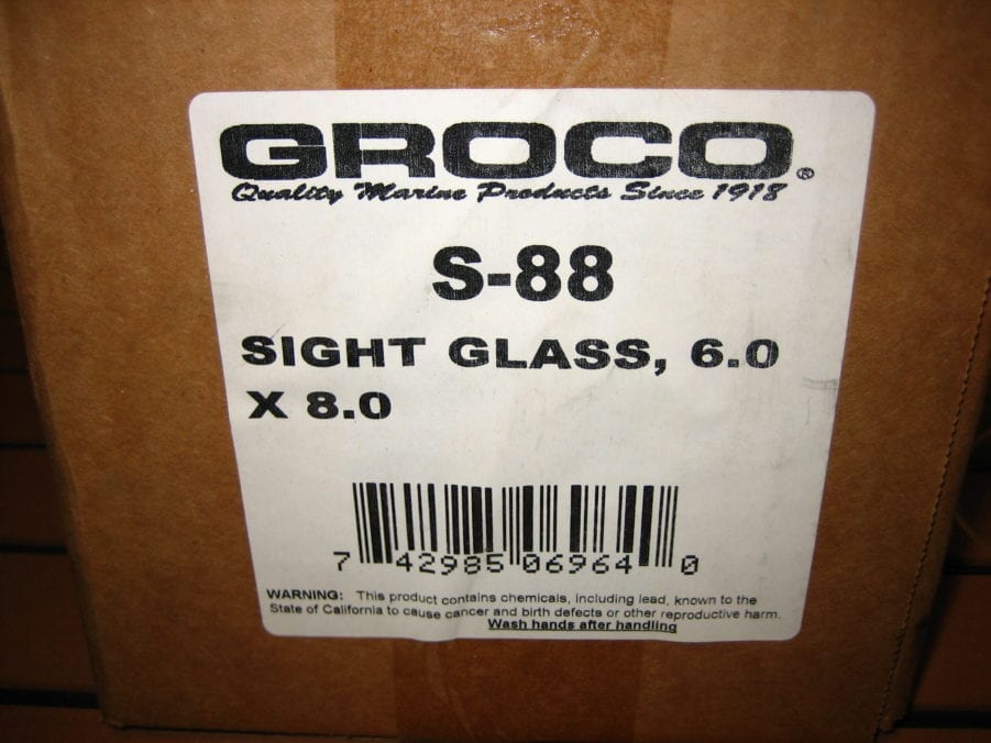 GROCO Sight Glass S-88 for SA-1500 Strainer - 6.0 x 8.0 **NEW** - Image 3