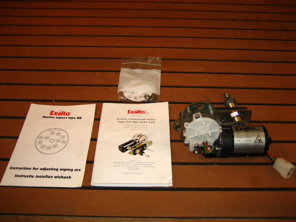 Exalto 223 BD 223BDT 2165.32T Windshield Wiper Motor Open Box 12v Max Marine Electronics
