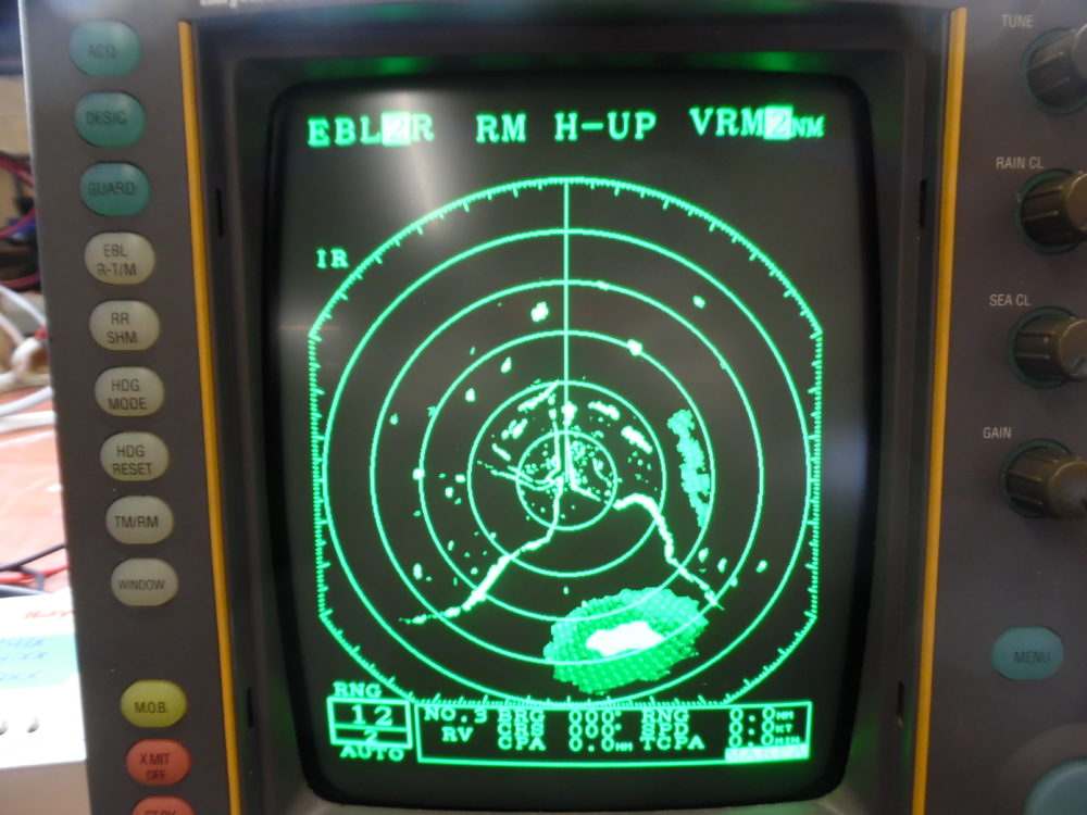 Radar R Type Display Raytheon R40XX Raster Scan Radar Display M92547 For 4KW Dome Radar ...
