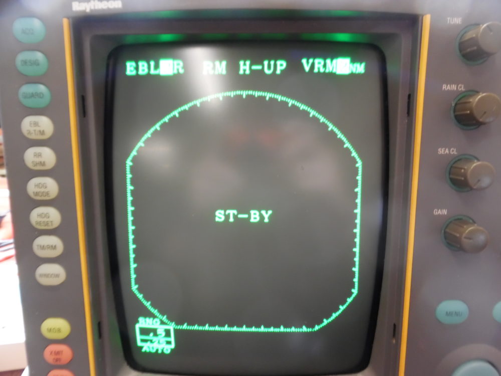 Raytheon R40XX Raster Scan Radar Display M92547 For 4KW Dome Radar ...