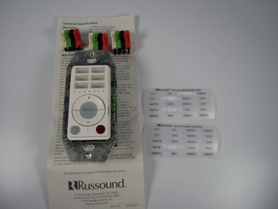Russound KP6 White System Keypad for CAA System  - Free Shipping - Image 6