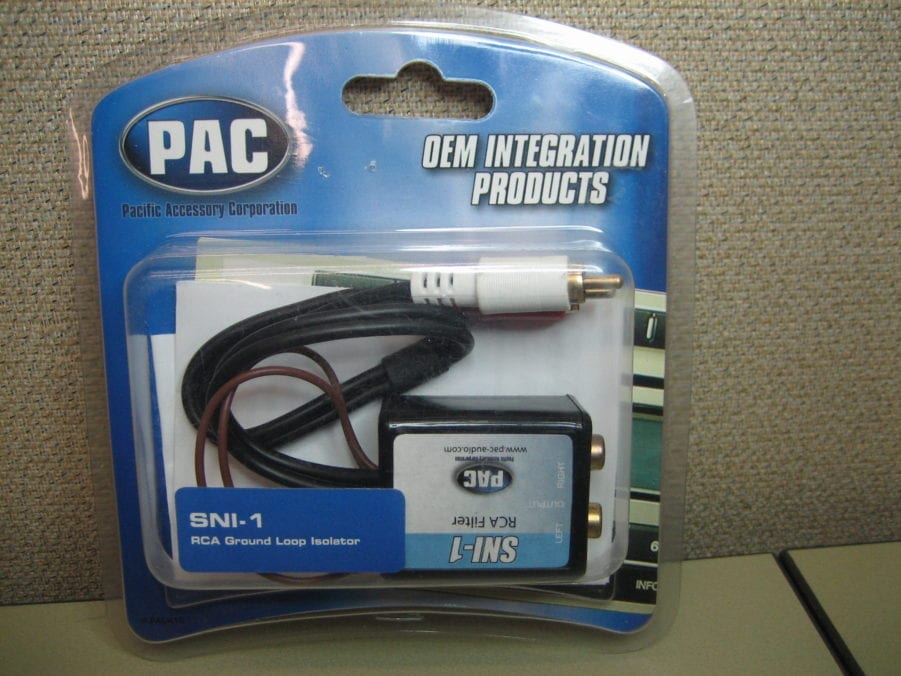PAC SNI-1 Car Stereo RCA Noise Elimination Filter Ground Loop Isolator