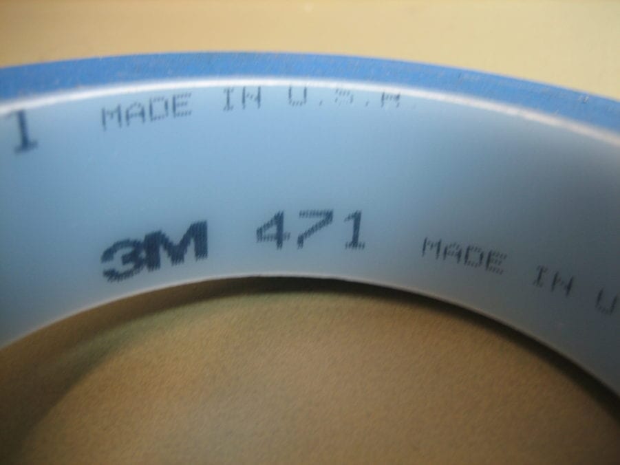 (4) 3M 471 Marking Masking Anodizing Electroplating Blue Vinyl Tape 1