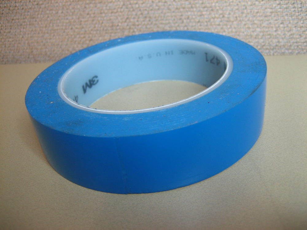(4) 3M 471 Marking Masking Anodizing Electroplating Blue Vinyl Tape 1