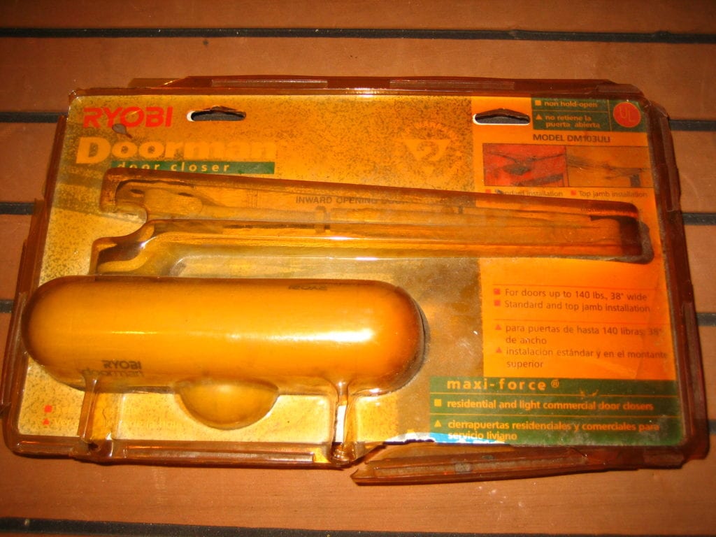Ryobi Doorman Door Closer NEW DM103ULI 140 lbs, Ivory, No Hold Open