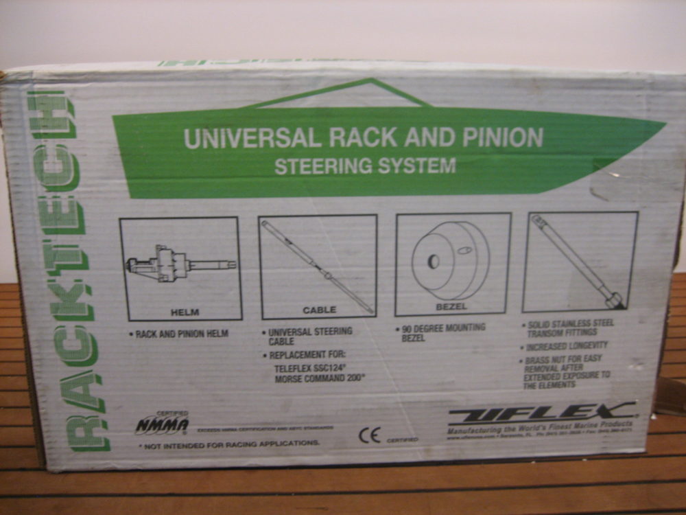 UFLEX RACKTECH13 RACK N PINION STEERING CABLE KIT 13 FT w/ HELM Max Marine Electronics