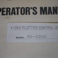 Furuno Operator's Manual f/Video Plotter Control Unit GD-2200- Free Shipping
