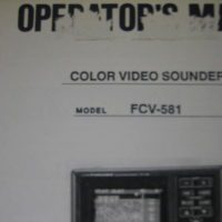 Furuno Operator's Manual f/ Color Video Sounder FCV-581 - Free Shipping
