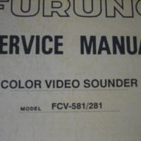 Furuno Service Manual f/ Color Video Sounder FCV-581/281 - Free Shipping