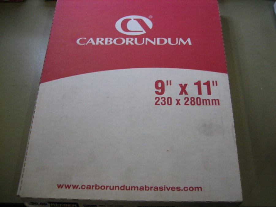 Carborundum B0912DO Grit P180, 100-PK, 9" x 11" Sand Paper Sheets