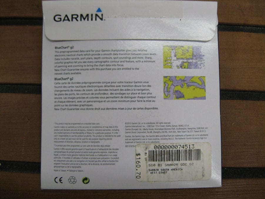 Garmin Blue Chart G2 South America West Coast Aug 2012 (HSA002R) - NEW - Image 4