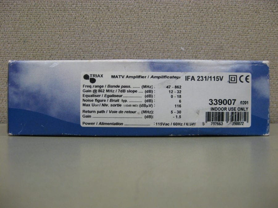 Triax IFA 231 MATV TV Coaxial Coax Amplifier - Free US Shipping - Image 5