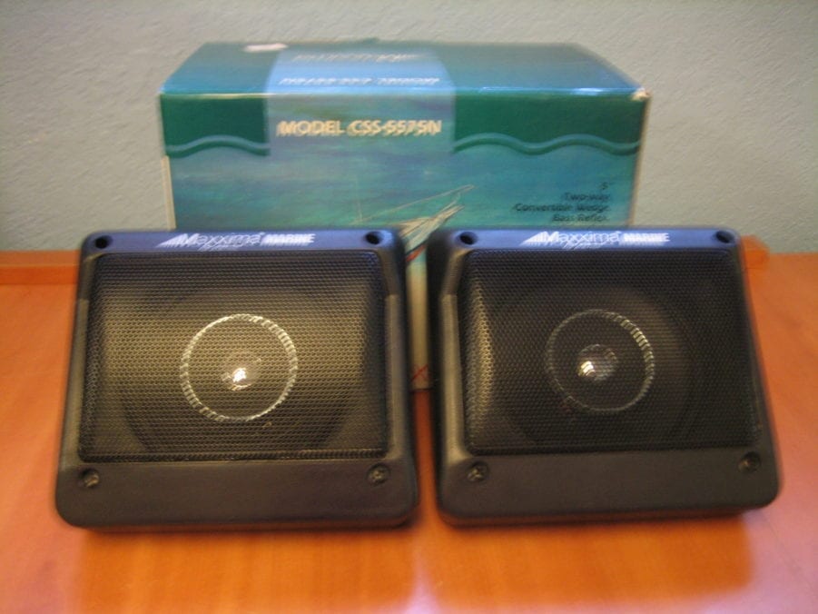 Maxxima Marine CSS-5575N  Two Way Wedge Speakers Weatherproof - Free Shipping