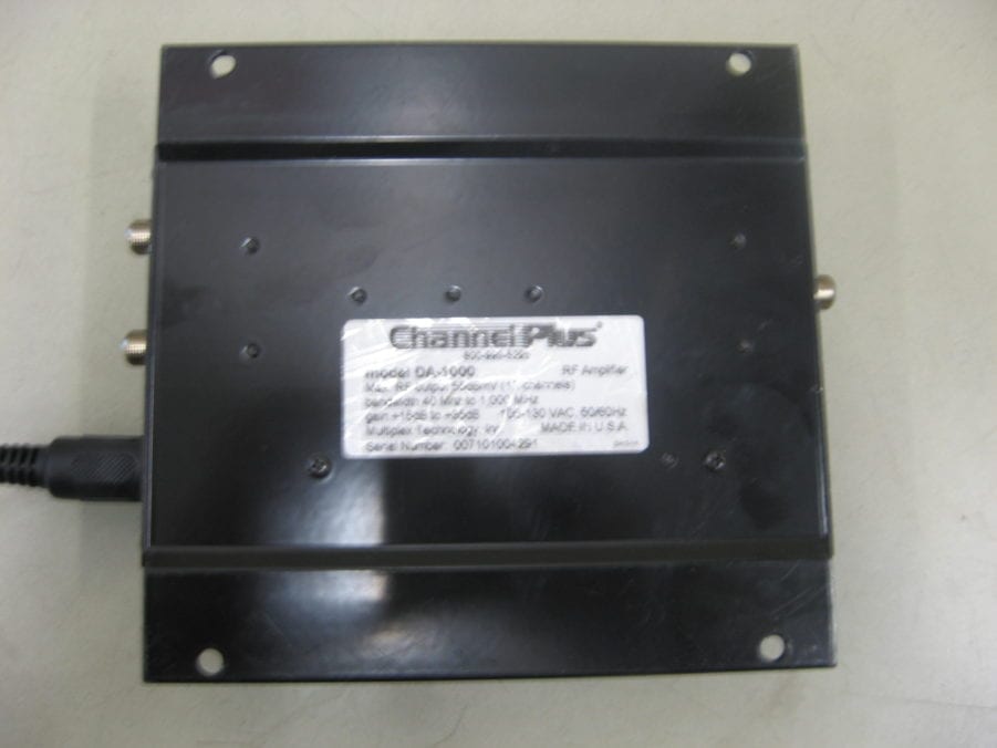 Channel Plus DA-1000 RF Amplifier Broadband/CATV Amplifier w/ Power Adapter - Image 5