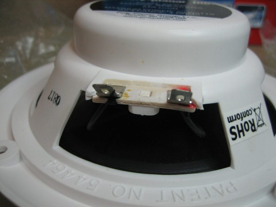 POLYPLANAR MA1000R Flush Mount VHF Speaker White Max Marine Electronics