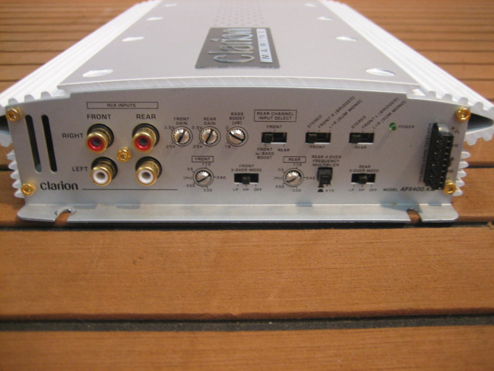 CLARION APX400.4M MARINE 4/3/2 CHANNEL STEREO AMPLIFIER TESTED Max
