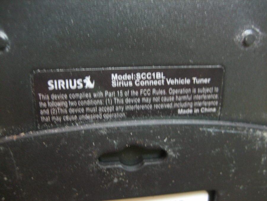 Sirius Satellite Radio SCC1 Vehicle Tuner -- TESTED! - Image 5