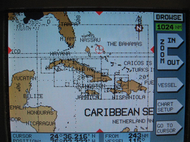 Navionics Classic NavChart Card Cuba-Haiti-Jamaica CX110XL DEC 2004 ...