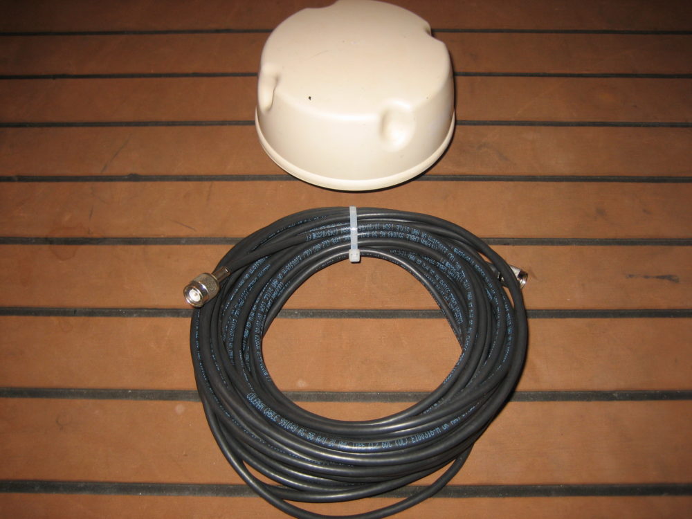 Simrad MXB5 DGPS GPS Antenna w/ 50' Cable Tested & Working Max Marine