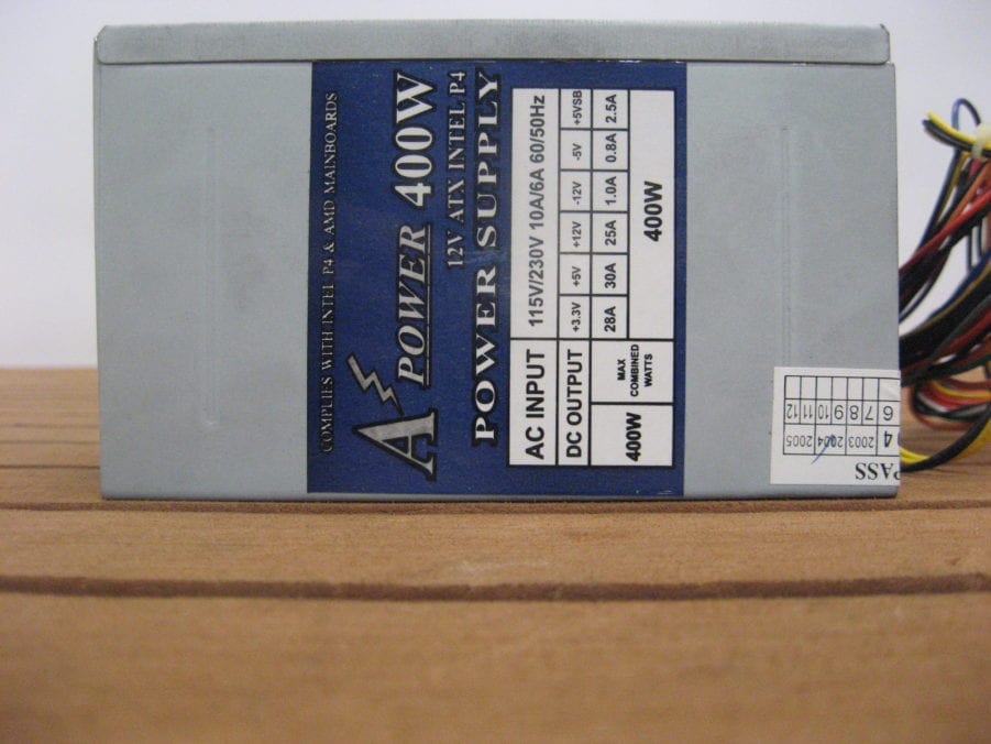 400 Watt 12 Volt ATX Intel P4 Power Supply - Free US Shipping - Image 2