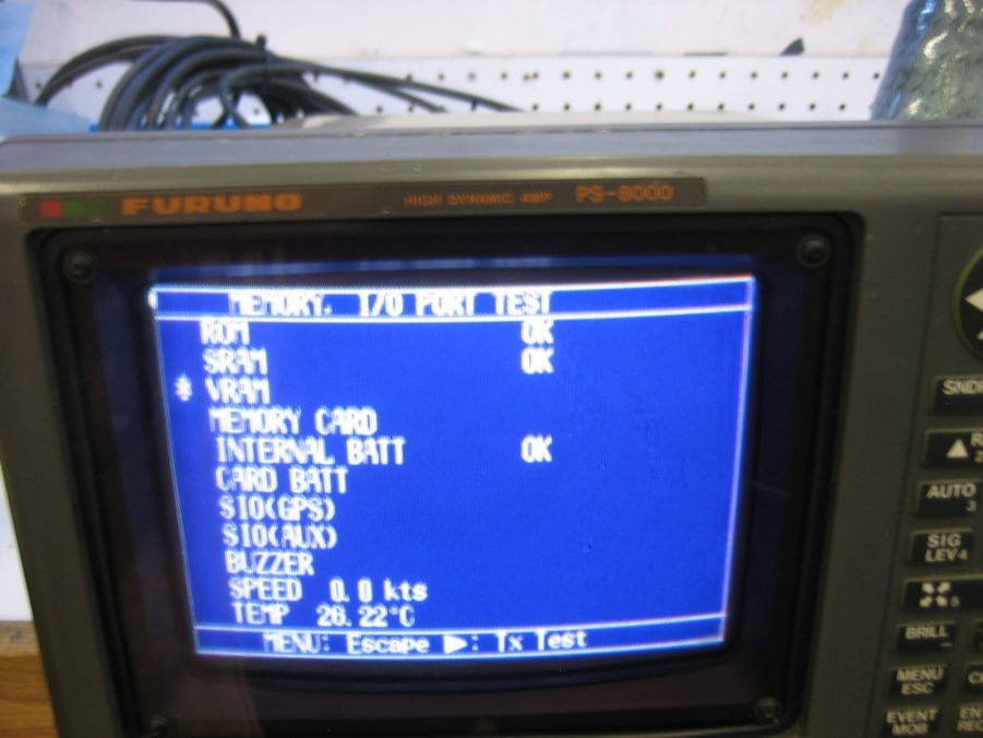 Furuno PS-8000 Color CRT Head Unit - Powers On, Sounder OK, No GPS Parts/Repair - Image 6