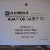 Airmar/Garmin 6 Pin Transducer Mix & Match Cable 600w DEPTH ONLY MM-6DO