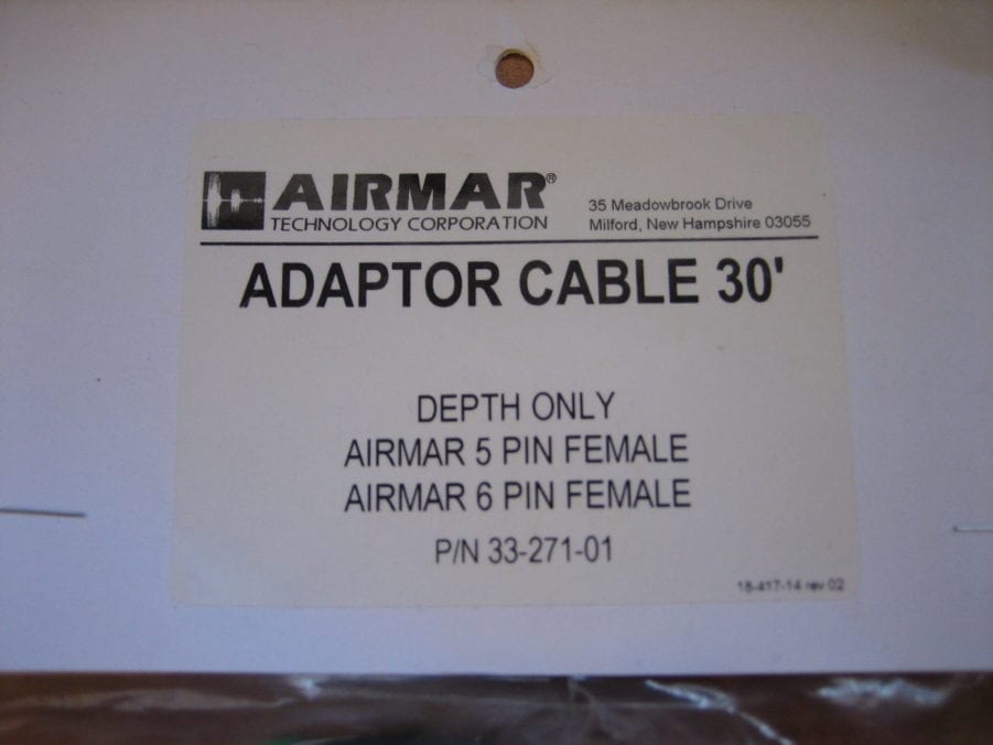 Airmar/Garmin 6 Pin Transducer Mix & Match Cable 600w DEPTH ONLY MM-6DO