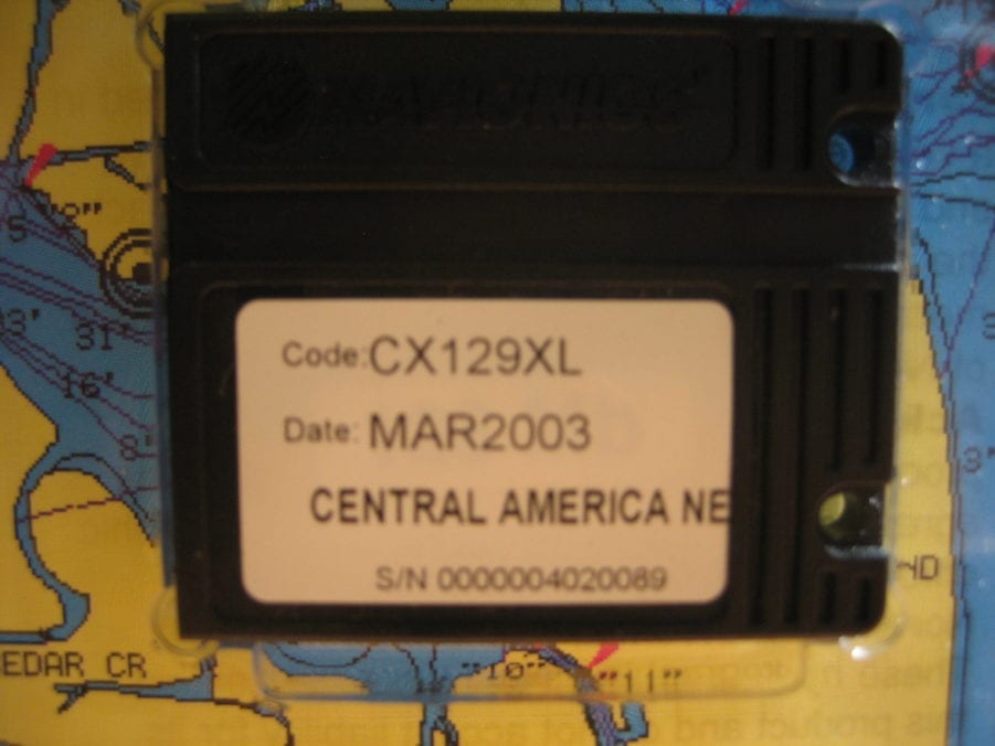 Navionics Classic NavChart Card Central America CX129XL March 2003