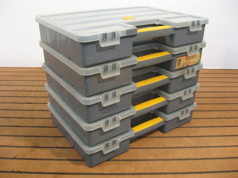Lot of 5 Workforce/Zag Divider Portable Storage Cases - Free US Shipping