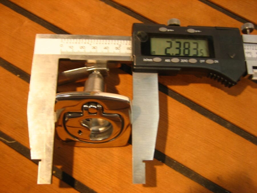 Square Stainless Marine Boat Compression Hatch Latch - NEW OLD STOCK - Image 6