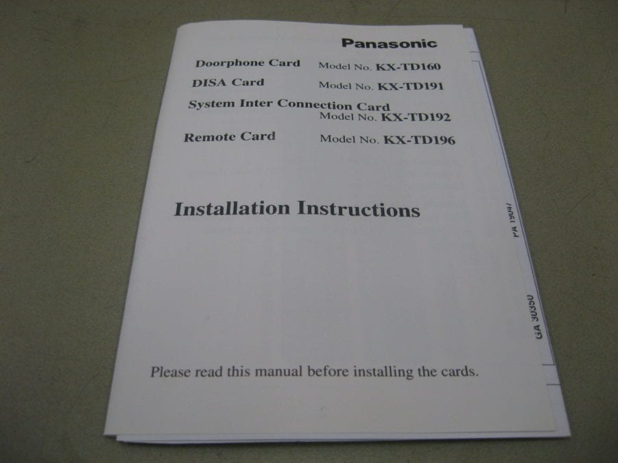 Panasonic KX-TD191 DISA Card - Free US Shipping - Image 2