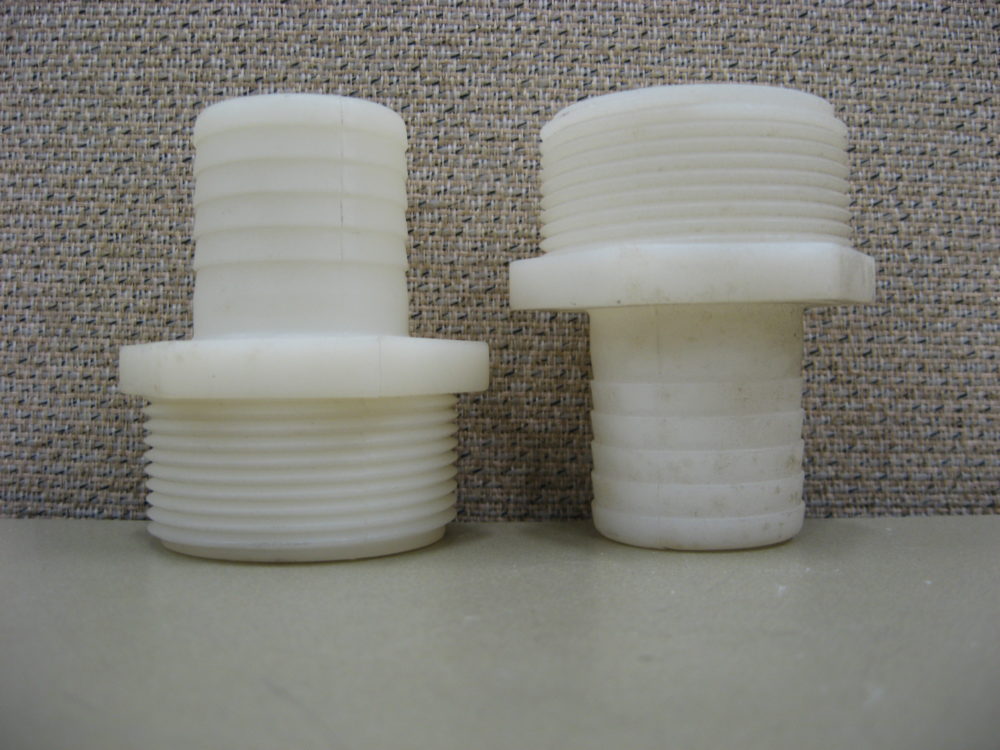NEW 1.5 Inch to 2.125 Inch OD Hose Adapter Coupler Temp Chemical Safe Carbon Pla