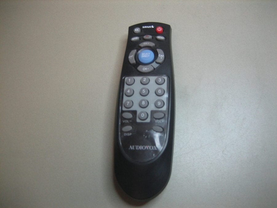 Audiovox YEC0105 Remote Control for Sirius Satellite Radio