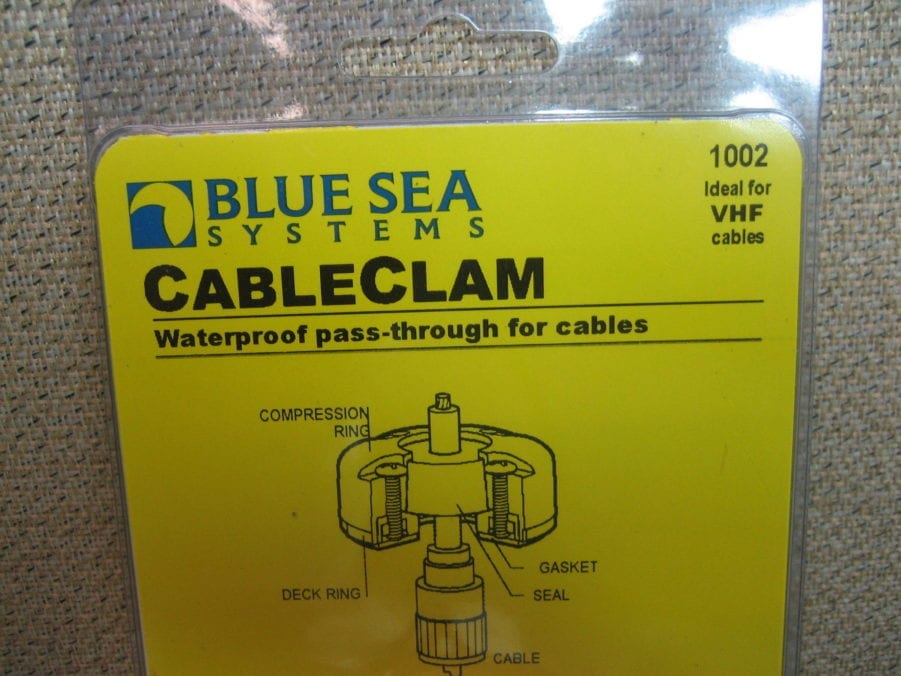 Blue Sea Systems 1002 Cable Clam Waterproof Passthrough for Cables