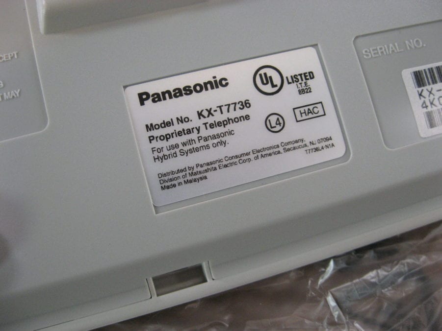Panasonic KX-T7736 Proprietary Telephone (White) - Free US Shipping - Image 6