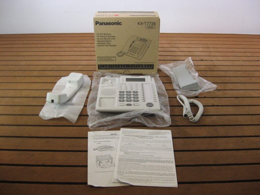 Panasonic KX-T7736 Proprietary Telephone (White) - Free US Shipping