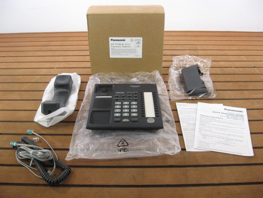 Panasonic KX-T7720-B Digital Display Phone (Black) - Free US Shipping