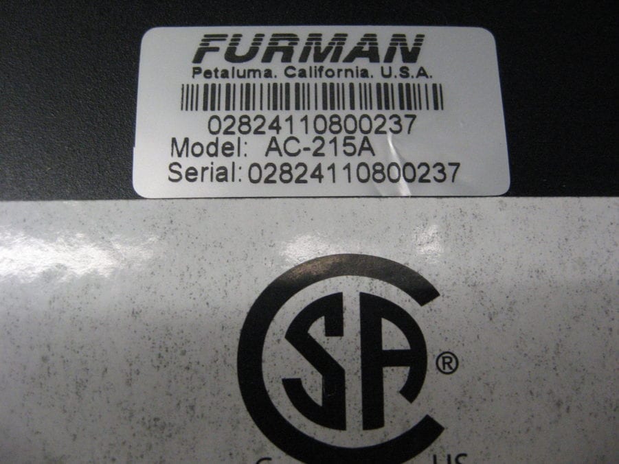 Furman AC-215A AC Power Conditioner - Free US Shipping - Image 7