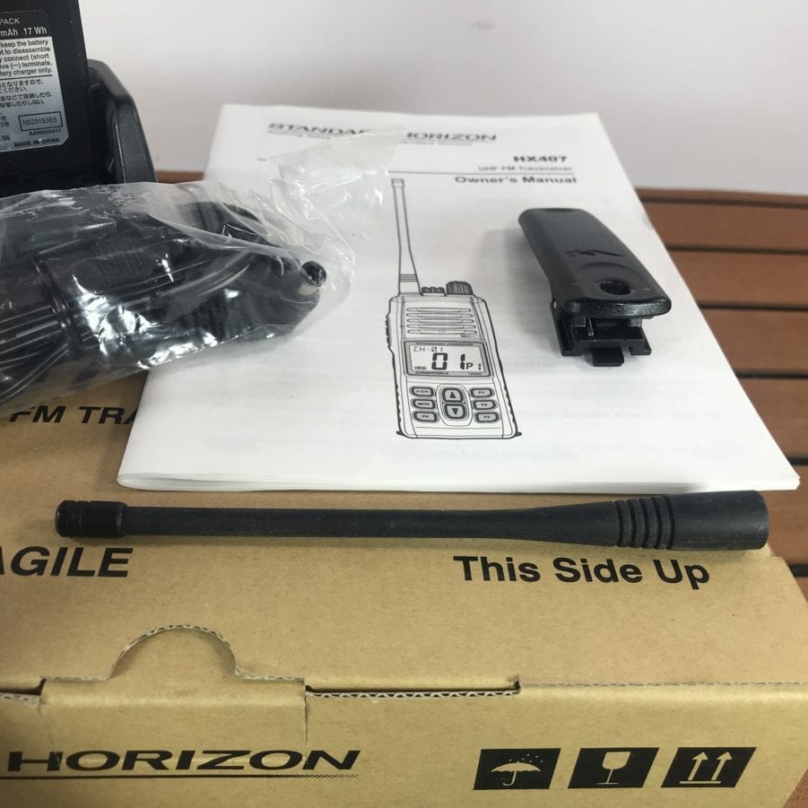 Standard Horizon HX407 Commercial UHF 5 Watt Handheld Radio Marine & Charger - Image 7