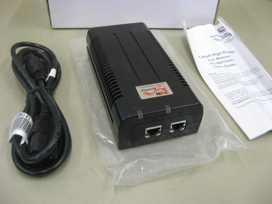 Microsemi PD-9501G/AC PowerDsine 1-Port High Power PoE Midspan