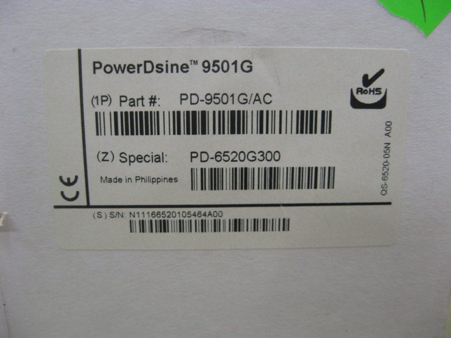 Microsemi PD-9501G/AC PowerDsine 1-Port High Power PoE Midspan - Image 5