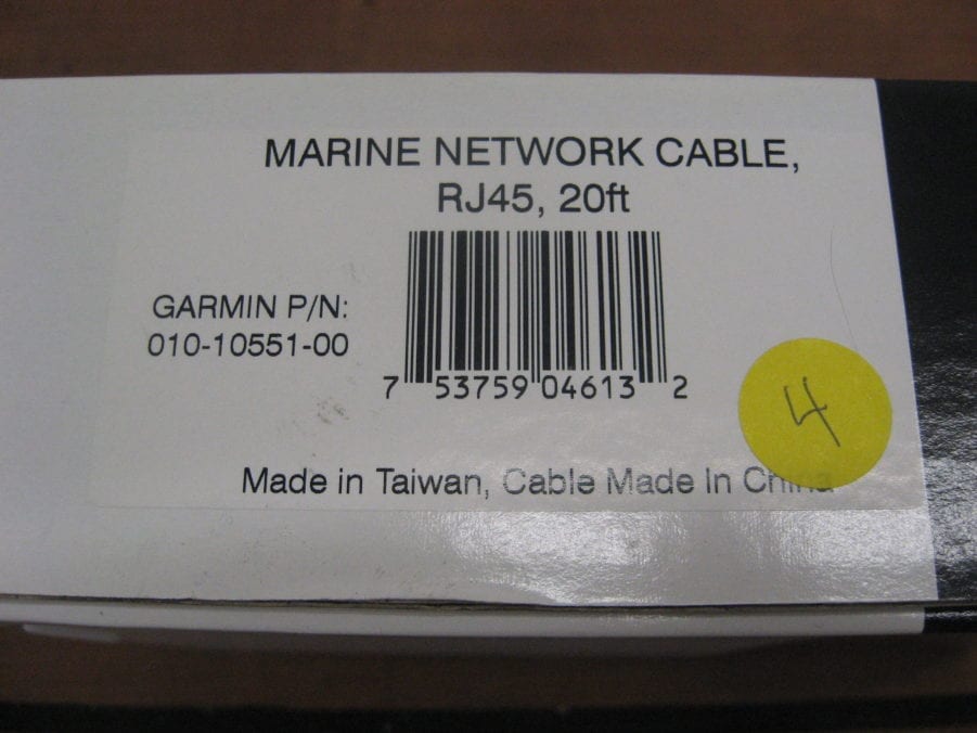 Garmin 0101055100 Marine Network Cable RJ45 (20 Feet) Free US