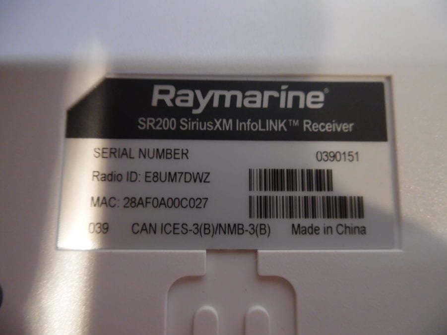 Raymarine SR200 Sirius XM Info Link Receiver - PARTS OR REPAIR NO RETURNS - Image 4